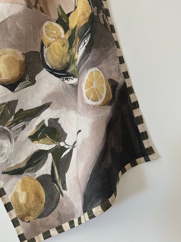 Linen Tea Towel | Moody Lemons