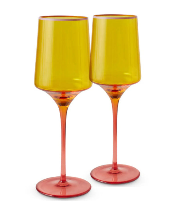 Tropical Punch Wine Glass 2P Set