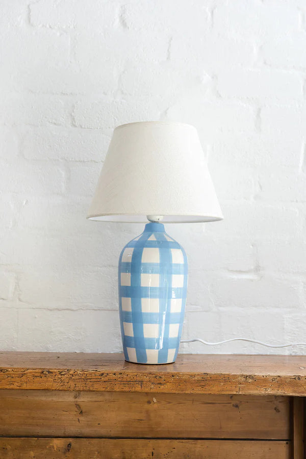 NOSS | Cornflower Gingham Lamp