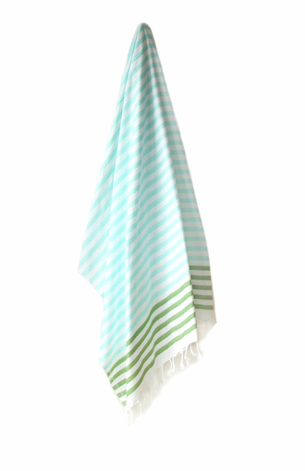 Saarde Towel - Mint & Laurel Green